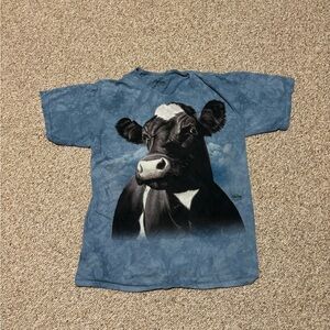 Vintage Y2K The Mountain Cow Tie-die T-shirt